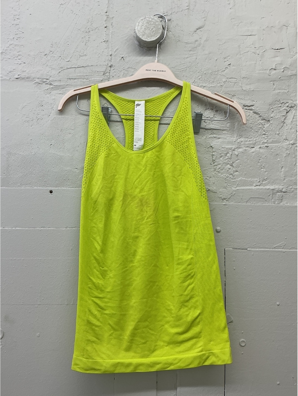 NWT Fabletics Neon Yellow Racerback athletic Tank Top athleisure